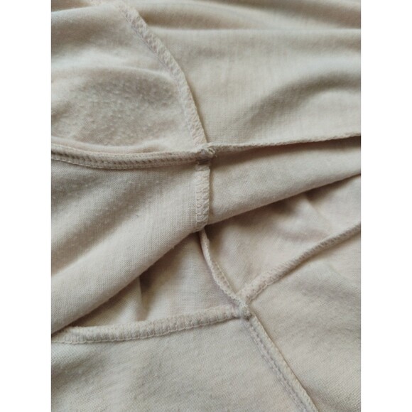 Jones Sweatshirt Women's L Long Sleeve Pink Lurex Chiffon Trim Hem Oversized - Picture 10 of 12